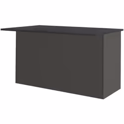 ISOLA DA CUCINA - Armadio multiuso, Mobile per cucinotto, Tavolo ausiliario, 100% Made in Italy, 155x90h90 cm, Antracite e Ar ...