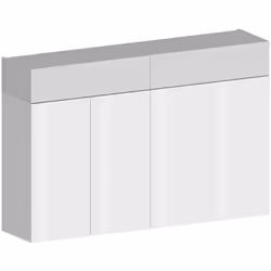SCARPIERA - Porta scarpe salvaspazio a 6 ante, Armadio multifunzione da ingresso, 154x38h100 cm, Bianco effetto larice. STRUT ...