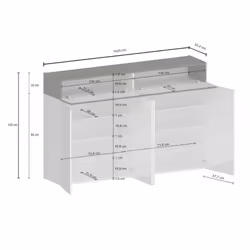 Scarpiera Are, Porta scarpe salvaspazio a 6 ante, Armadio multifunzione da ingresso, 154x38h100 cm, Bianco e Ardesia