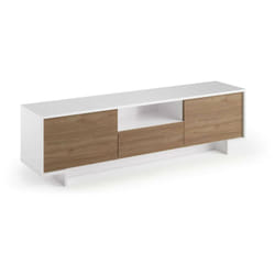 Dmora - Mobile Porta tv Andromeda, Supporto per tv da salotto, Credenza bassa da soggiorno a 2 ante e 1 cassetto, 100% Made in Italy, 170x42h48 cm,
