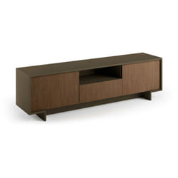 Dmora - Mobile Porta tv Atina, Supporto per televisione da salotto, Credenza bassa da soggiorno a 2 ante e 1 cassetto, 100% Made in Italy, 170x42h48