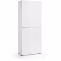 ARMADIO MULTIUSO GRANDE - Scarpiera con ripiani regolabili, Mobile porta scarpe a 4 ante, 100% Made in Italy, 80x37h195 cm, B ...