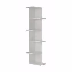 LIBRERIA - Scaffale da ufficio, Mobile portalibri, Biblioteca, 37x24h141 cm, Bianco. STRUTTURA E UTILIZZO - Mobile porta libr ...