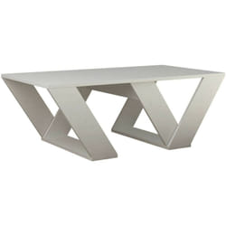 Tavolino da salotto Mercedes, Tavolo basso da caffè, Portariviste per divano, Ripiano da soggiorno, 110x60h40 cm, Bianco - Dmora