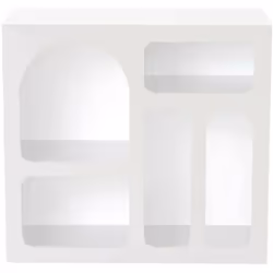 CREDENZA - Buffet da soggiorno, Madia da salotto, Dispensa da cucina, 80x35h74 cm, Bianco. STRUTTURA E UTILIZZO - Mobile da s ...