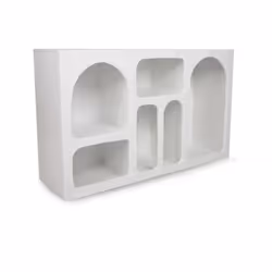 CREDENZA - Buffet da soggiorno, Madia da salotto, Dispensa da cucina, 120x37h74 cm, Bianco. STRUTTURA E UTILIZZO - Mobile da ...