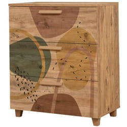 Cassettiera Dacia, Settimino multiuso, Comò camera da letto, Mobile con cassetti, 80x43h95 cm, Quercia - Dmora