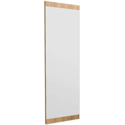 Dmora - Specchio Fiammetta, Specchiera, Articolo d'arredo a muro, Decorazione con specchio, 40x2h120 cm, Rovere