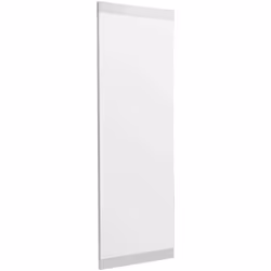 SPECCHIO - Specchiera, Articolo d'arredo a muro, Decorazione con specchio, 40x2h120 cm, Bianco. STRUTTURA E UTILIZZO - Specch ...