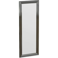 Dmora - Specchio Lina, Specchiera, Articolo d'arredo a muro, Decorazione con specchio, 40x3h105 cm, Argento