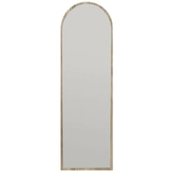 Dmora - Specchio Artus, Specchiera, Articolo d'arredo a muro, Decorazione con specchio, 50x2h160 cm, Noce