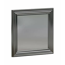 Dmora - Specchio Thane, Specchiera, Articolo d'arredo a muro, Decorazione con specchio, 40x3h40 cm, Argento