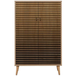 Dmora - Credenza Andalusite, Buffet da soggiorno, Madia da salotto, Dispensa da cucina, 80x36h127 cm, Quercia