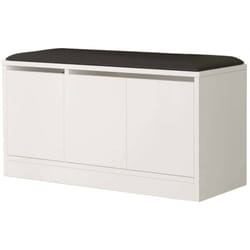 Scarpiera Corniola, Mobile portascarpe, Armadio da ingresso multiuso, Mobiletto per calzature, 90x36h46 cm, Bianco - Dmora