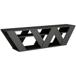 Mobile porta tv Arcobaleno, Credenza da soggiorno, Armadio basso per tv, Base parete attrezzata, 158x30h40 cm, Antracite - Dmora