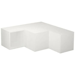 Dmora - Mobile porta tv Fiorenza, Credenza da soggiorno, Armadio basso per tv, Base parete attrezzata, 90x92h32 cm, Bianco