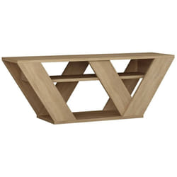 Mobile porta tv Amazzonite, Credenza da soggiorno, Armadio basso per tv, Base parete attrezzata, 110x30h40 cm, Quercia - Dmora