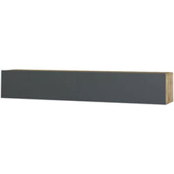 Dmora - Mobile porta TV Pavone, Credenza da soggiorno, Armadio basso per TV, Base parete attrezzata, 180x32h30 cm, Quercia e Antracite