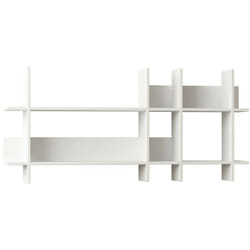 Mensola Selvaggia, Scaffale, Ripiano a muro, Scaffalatura multiuso, 150x22h70 cm, Bianco - Dmora