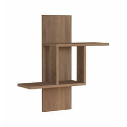 Mensola Aviano, Scaffale, Ripiano a muro, Scaffalatura multiuso, 64x20h70 cm, Quercia - Dmora