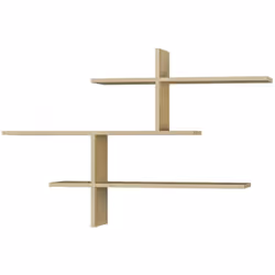 MENSOLA - Scaffale, Ripiano a muro, Scaffalatura multiuso, 123x22h81 cm, Quercia. STRUTTURA E UTILIZZO - Mensola da parete da ...