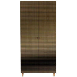 Guardaroba 2 ante Astilbe, Mobile camera da letto, Cabina armadio portabiti, Armadio appendiabiti, 90x52h192 cm, Quercia - Dmora