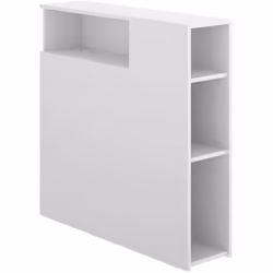 TESTIERA LETTO - Spalliera, Testata per camera da letto, Poggiatesta, 23x99 h96 cm, Bianco. STRUTTURA E UTILIZZO - La struttu ...