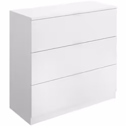 CASSETTIERA - Settimino multiuso, Comò camera da letto, Mobile con cassetti, 82x39 h82 cm, Bianco. STRUTTURA E UTILIZZO - Mob ...
