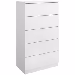 SETTIERA - Settimino multiuso, Comò camera da letto, Mobile con cassetti, 61x39 h110 cm, Bianco. STRUTTURA E UTILIZZO - Mobil ...