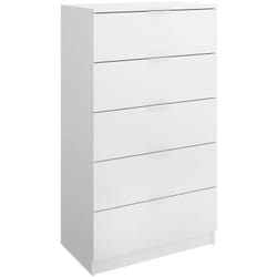 Dmora - Cesarsettiera Cesar, Settimino multiuso, Comò camera da letto, Mobile con cassetti, 61x39 h110 cm, Bianco