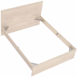 LETTO MATRIMONIALE - Sommier per camera da letto, Giroletto per stanza, Struttura porta materasso, 166x205 h100 cm, Rovere. S ...