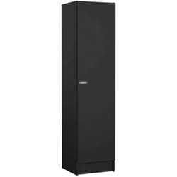 Guardaroba grande Airone, Mobile camera da letto, Cabina armadio portabiti, Armadio appendiabiti, 49x47 h200 cm, Nero - Dmora