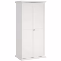 GUARDAROBA 2 ANTE - Mobile camera da letto, Cabina armadio portabiti, Armadio appendiabiti, 96x63 h200 cm, Bianco. STRUTTURA ...