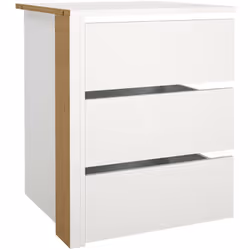 CASSETTIERA - Settimino multiuso, Comò camera da letto, Mobile con cassetti, 57x55 h70 cm, Bianco. STRUTTURA E UTILIZZO - Mob ...