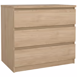 CASSETTIERA - Settimino multiuso, Comò camera da letto, Mobile con cassetti, 77x50 h68 cm, Rovere. STRUTTURA E UTILIZZO - Mob ...