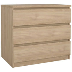 Dmora - Cassettiera Kajiki, Settimino multiuso, Comò camera da letto, Mobile con cassetti, 77x50 h68 cm, Rovere