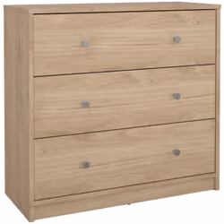 CASSETTIERA - Settimino multiuso, Comò camera da letto, Mobile con cassetti, 72x30 h68 cm, Rovere. STRUTTURA E UTILIZZO - Mob ...