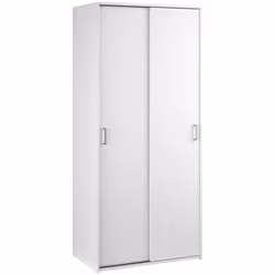 GUARDAROBA 2 ANTE - Mobile camera da letto, Cabina armadio portabiti, Armadio appendiabiti, 78x48 h175 cm, Bianco. STRUTTURA ...