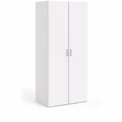 GUARDAROBA 2 ANTE - Mobile camera da letto, Cabina armadio portabiti, Armadio appendiabiti, 78x50 h175 cm, Bianco. STRUTTURA ...