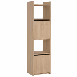 LIBRERIA - Scaffale da ufficio, Mobile portalibri, Biblioteca, 40x34 h155 cm, Rovere. STRUTTURA E UTILIZZO - Mobile porta lib ...