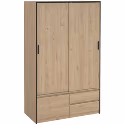 ARMADIO MULTIUSO GRANDE - Mobile multifunzionale, Mobiletto scarpiera, Guardaroba porta scarpe, 121x60 h200 cm, Rovere. STRUT ...