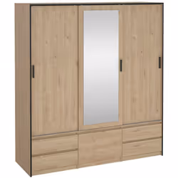 ARMADIO MULTIUSO GRANDE - Mobile multifunzionale, Mobiletto scarpiera, Guardaroba porta scarpe, 181x60 h200 cm, Rovere. STRUT ...