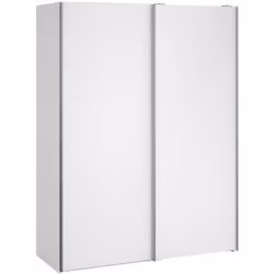 GUARDAROBA 2 ANTE - Mobile camera da letto, Cabina armadio portabiti, Armadio appendiabiti, 150x61 h200 cm, Bianco lucido. ST ...