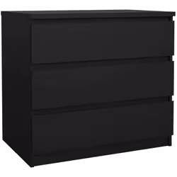 CASSETTIERA - Settimino multiuso, Comò camera da letto, Mobile con cassetti, 77x50 h70 cm, Nero. STRUTTURA E UTILIZZO - Mobil ...