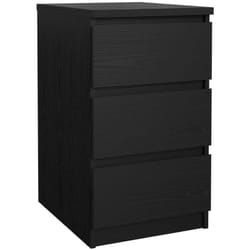 Cassettiera Accudino, Settimino multiuso, Comò camera da letto, Mobile con cassetti, 50x40 h70 cm, Nero - Dmora
