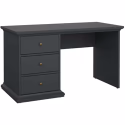 SCRIVANIA - Scrittoio multiuso, Tavolo per ufficio porta PC, Piano di lavoro, 130x62 h74 cm, Grigio. STRUTTURA E UTILIZZO - S ...