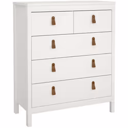 CASSETTIERA - Settimino multiuso, Comò camera da letto, Mobile con cassetti, 82x38 h99 cm, Bianco. STRUTTURA E UTILIZZO - Mob ...