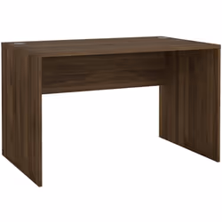 SCRIVANIA - Scrittoio multiuso, Tavolo per ufficio porta PC, Piano di lavoro, 120x75 h74 cm, Noce. STRUTTURA E UTILIZZO - Scr ...