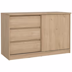 CREDENZA - Buffet da soggiorno, Madia da salotto, Dispensa da cucina, 119x50 h76 cm, Rovere. STRUTTURA E UTILIZZO - Mobile da ...