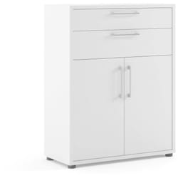 Credenza Agra, Buffet da soggiorno, Madia da salotto, Dispensa da cucina, 89x40 h113 cm, Bianco - Dmora
